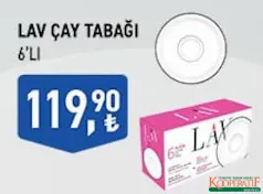 LAV ÇAY TABAĞI 6'LI